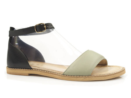 Skórzane sandały Nessi 38218 mięta