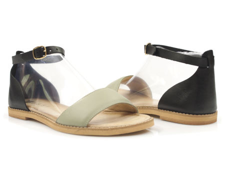 Skórzane sandały Nessi 38218 mięta