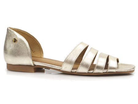Złote sandały baleriny Maciejka 05521-25