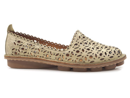 Zielone ażurowe półbuty Venezia 29104