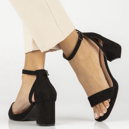 Czarne sandały Filippo DS4488