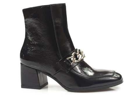 czarne eleganckie botki Nessi 21136