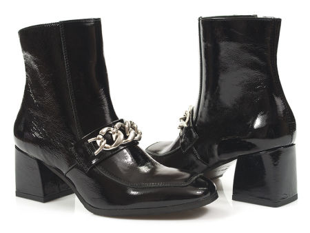 czarne eleganckie botki Nessi 21136