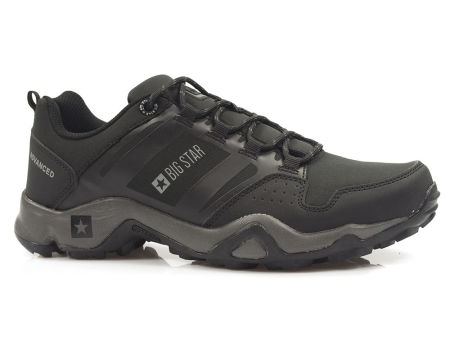 Czarne trekkingi męskie Big Star GG174269