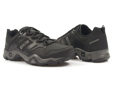 Czarne trekkingi męskie Big Star GG174269