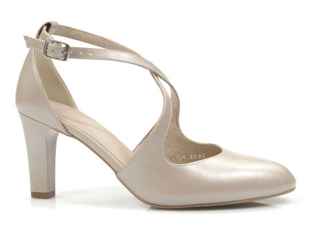 Perłowe czółenka do tańca Kotyl 7079