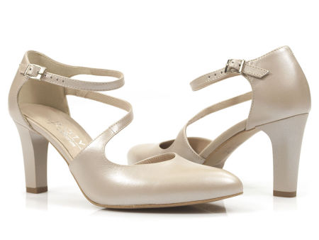 Perłowe czółenka do tańca Kotyl 1283