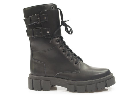 Czarne botki damskie Dolce Pietro 4113