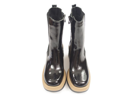 Czarne botki damskie Dolce Pietro 5002