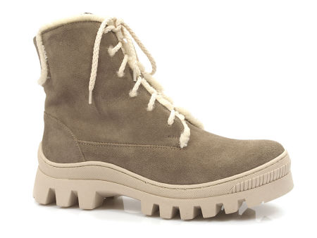 Trzewiki z wełnianym kożuszkiem Lemar 60339 beż