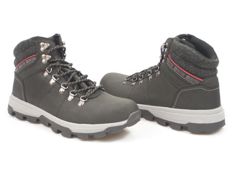 Trzewiki męskie trekkingi Big Star KK174215 czarny