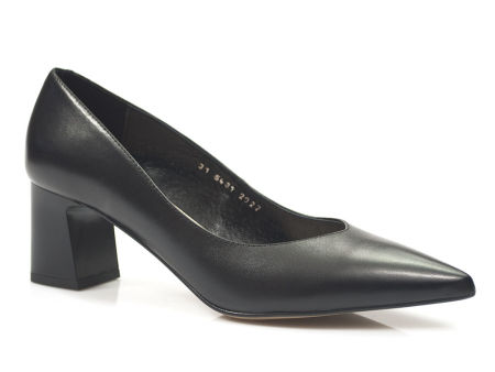 Czarne półbuty czółenka Kotyl 5431
