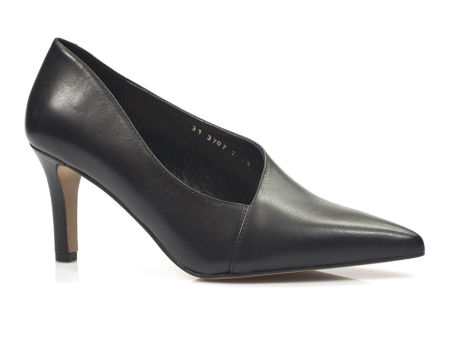 Czarne półbuty, czółenka Kotyl 3707