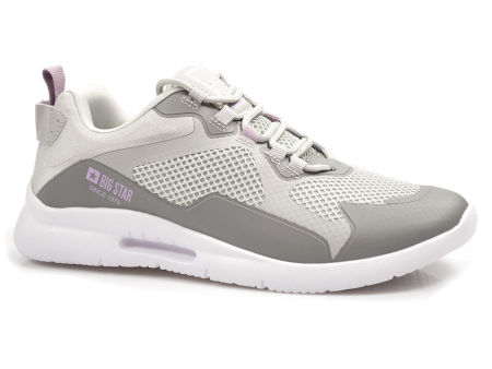 Szare półbuty damskie sportowe Big Star LL274371