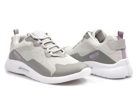 Szare półbuty damskie sportowe Big Star LL274371