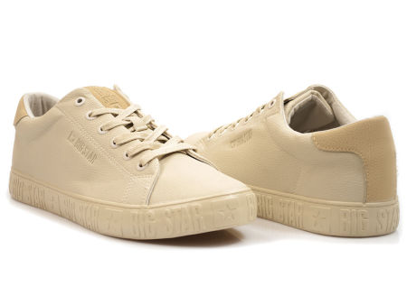 Beżowe męskie trampki Big Star LL174132
