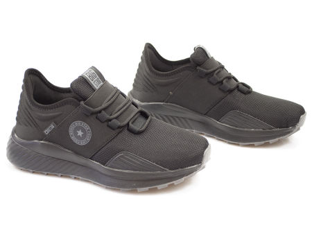 Czarne półbuty sneakersy Big Star LL274A019