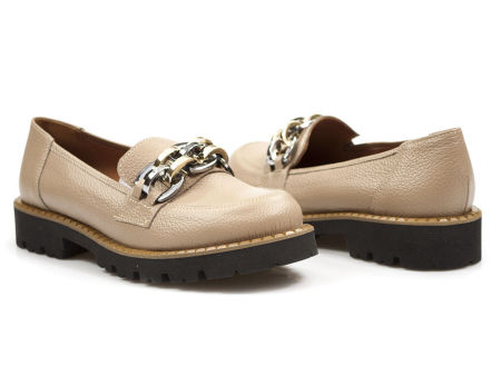 Beżowe półbuty mokasyny Gamis 7016