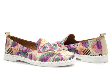 Kolorowe ażurowe półbuty Venezia 100515L595