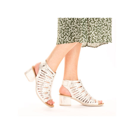 Ażurowe sandały odkryte botki Rieker 64676-60