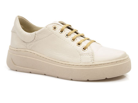 Beżowe półbuty sneakersy Dolce Pietro 5036