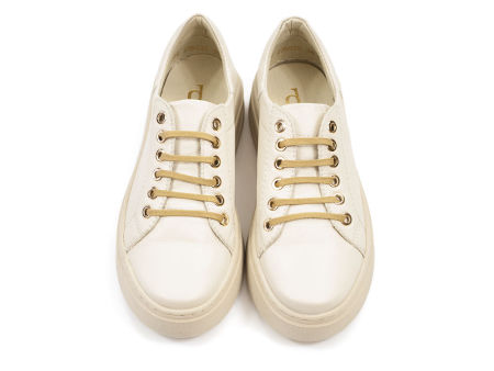 Beżowe półbuty sneakersy Dolce Pietro 5036