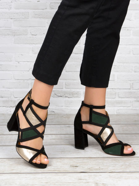 sandały na obcasie Maciejka 05181-09