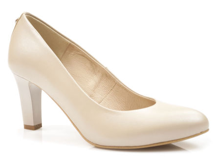 Perłowe półbuty czółenka Kotyl 0883