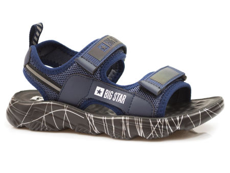 Granatowe sandały dziecięce Big Star JJ374156