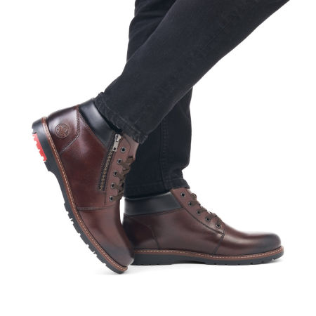 Trzewiki męskie zimowe Rieker 10502-25 brąz