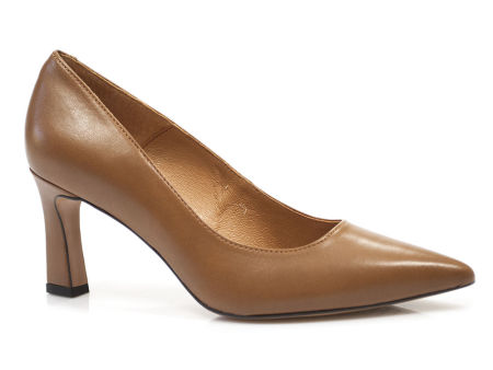 Brązowe czółenka szpilki Bravo Moda 0211