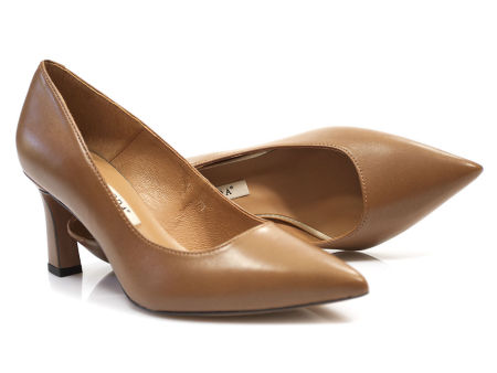 Brązowe czółenka szpilki Bravo Moda 0211