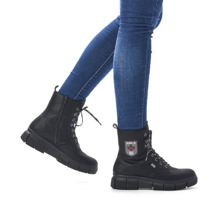 Botki śniegowce z membraną Rieker X3410-00 Tex czarny