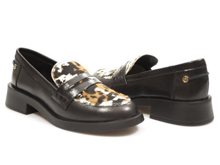 Czarne półbuty mokasyny Maciejka 06250-01