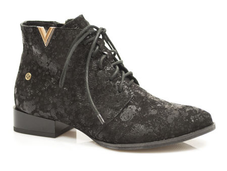 Czarne botki trzewiki Maciejka 5743C