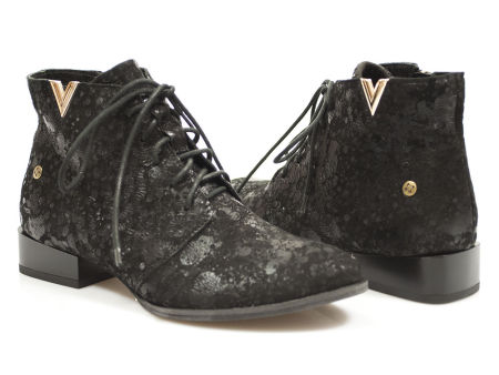 Czarne botki trzewiki Maciejka 5743C