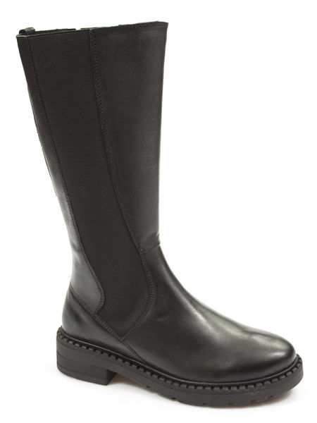 Czarne skórzane kozaki Marco Tozzi 25604