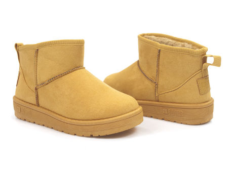 Żółte śniegowce botki Big Star KK274289 camel