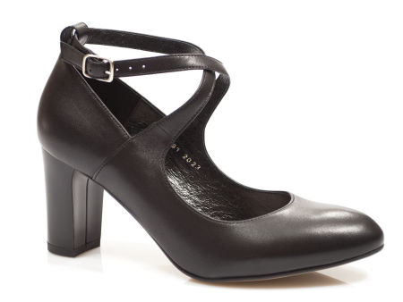 Czarne czółenka półbuty Kotyl 7091