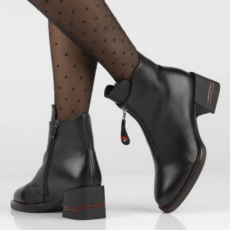 Czarne botki Filppo DBT4874