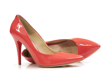 Koralowe szpilki czółenka Sala 1504