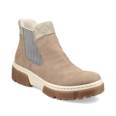 Botki z kożuszkiem Rieker X8674-64 beż