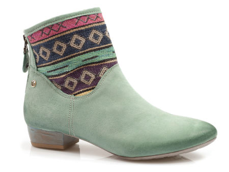 Miętowe botki Maciejka 05986-09