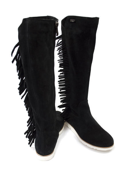 Czarne kozaki nieocieplane Lemar 30006