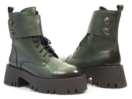 Botki workery Lemar 60454 zielony