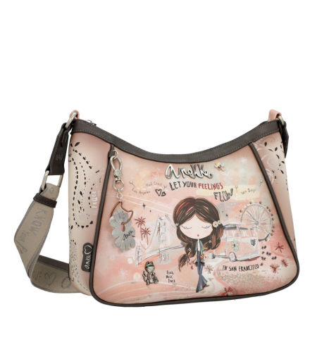 Listonoszka torebka Anekke 38823-002 Peace & Love Pink