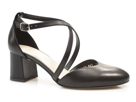 Czarne czółenka półbuty Kotyl 0663