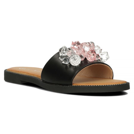 Czarne klapki Filippo DK4624