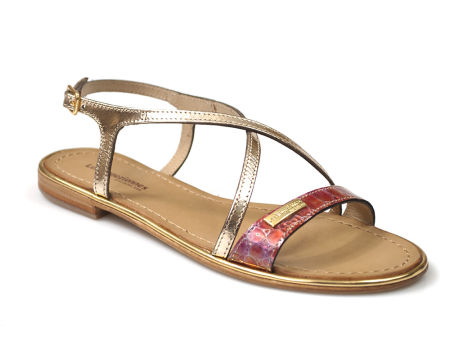 Złote rzymianki sandały Les Tropeziennes BASILIC