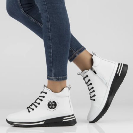 Botki trzewiki Filippo DBT4215/25 biały